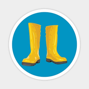 Yellow Rain Boots Magnet